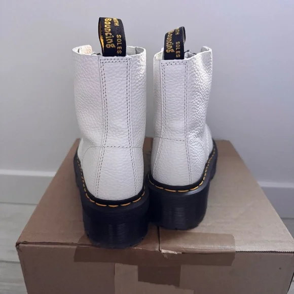 Dr. Martens Sinclair Platform Bootie (white) - Picture 5 of 9